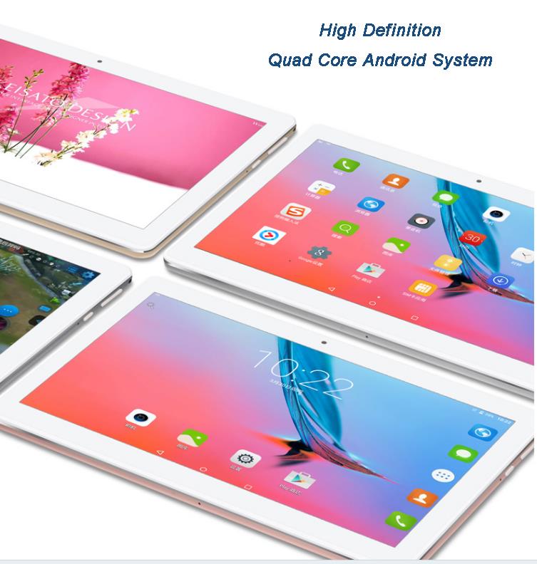 RK3126 Tablet 10 Inch 1GB RAM 16GB ROM Wifi Bluetooth Dual Camera Android Tablet PC Office School Use OEM ODM