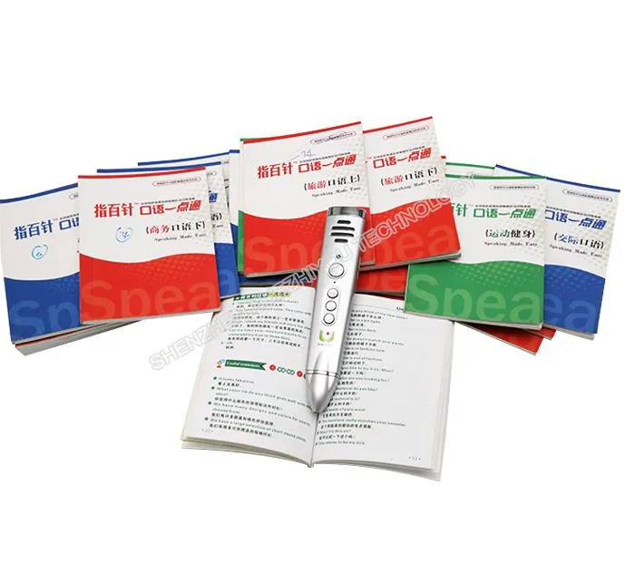 Švietimo, kalbėti Pen kalbų mokymo pigūs skaitytojas kalbėti Rašiklis su geros kokybės knygų ISO 9001 gamyba