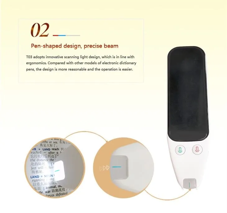 3.46 Inch Online Voice Translator Smart Dictionary Scanning Translation Reading Pen