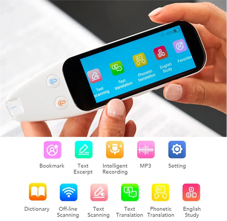 Optinio simbolių atpažinimo technologijos skaitymo rašiklis